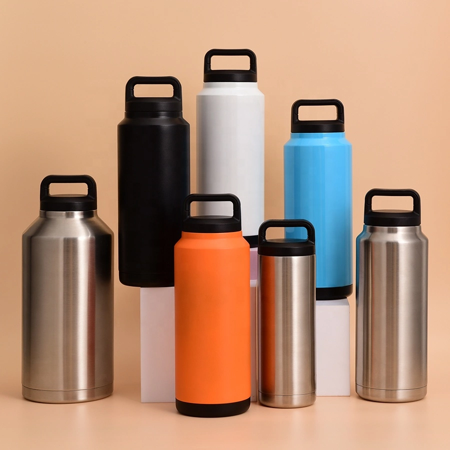 Water Personalized Wide Mouth Eco Friendly Powder Coat New Ice Leakproof Insulated Bottle