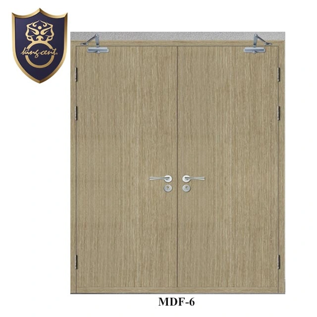 90mins Fire Rated Wooden Luxury Villa Interior Main Entrance Door