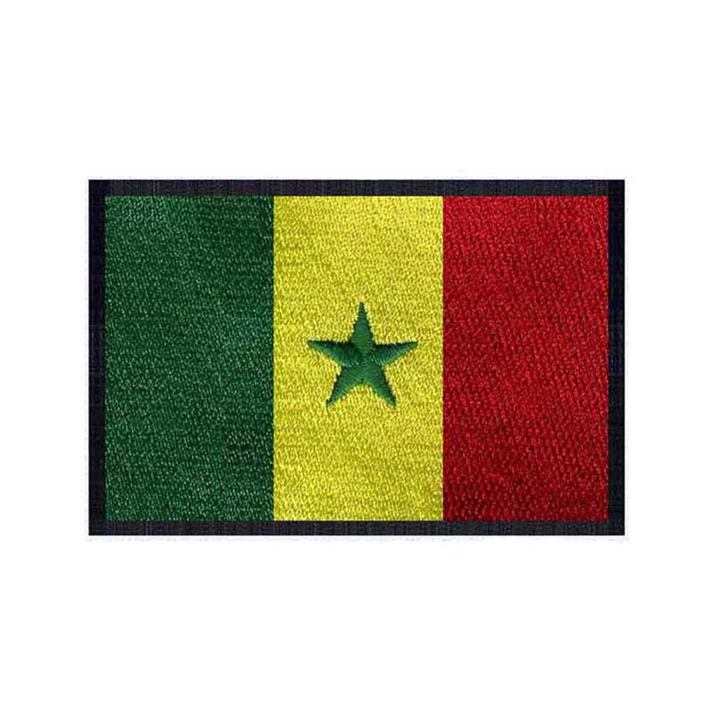 High Quality Custom Embroidery Badge Senegal Army Woven Patch for Clothing