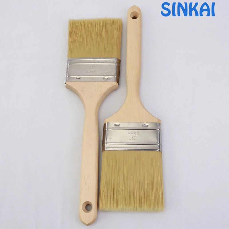 Customized Wooden Handle Paint Brush with Customized Logo and Packaging