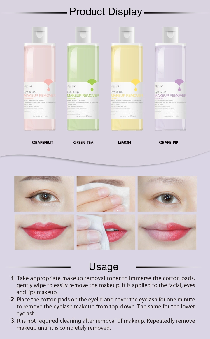 OEM 4 типов природных извлечения косметических продуктов кожи лица чистки косметический уход за кожей глаз обновления продукта&amp;губы макияж Romover