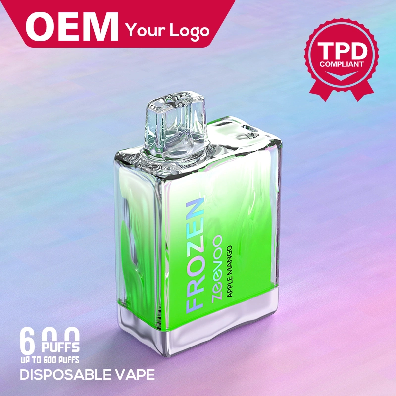 Venta en caliente 2ml E-Cigar 600 Puff VAPE Atomizer de vaina de humo Con TPD