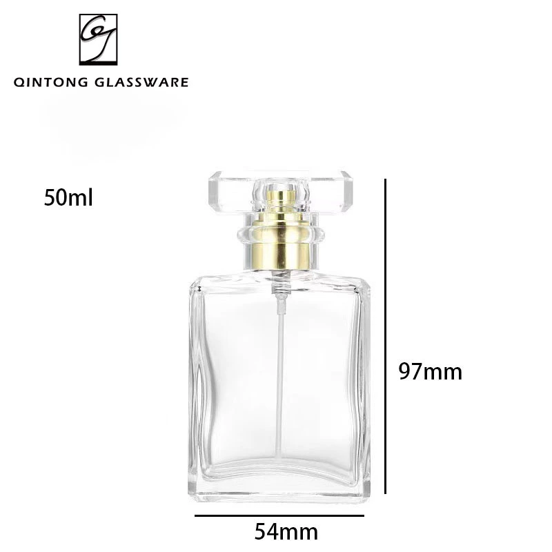 Free Sample Wholesale/Supplier 20ml 30ml 50ml 100ml Square Fragrance Cosmetics Packaging Spray Glass Perfume Bottle for Women
