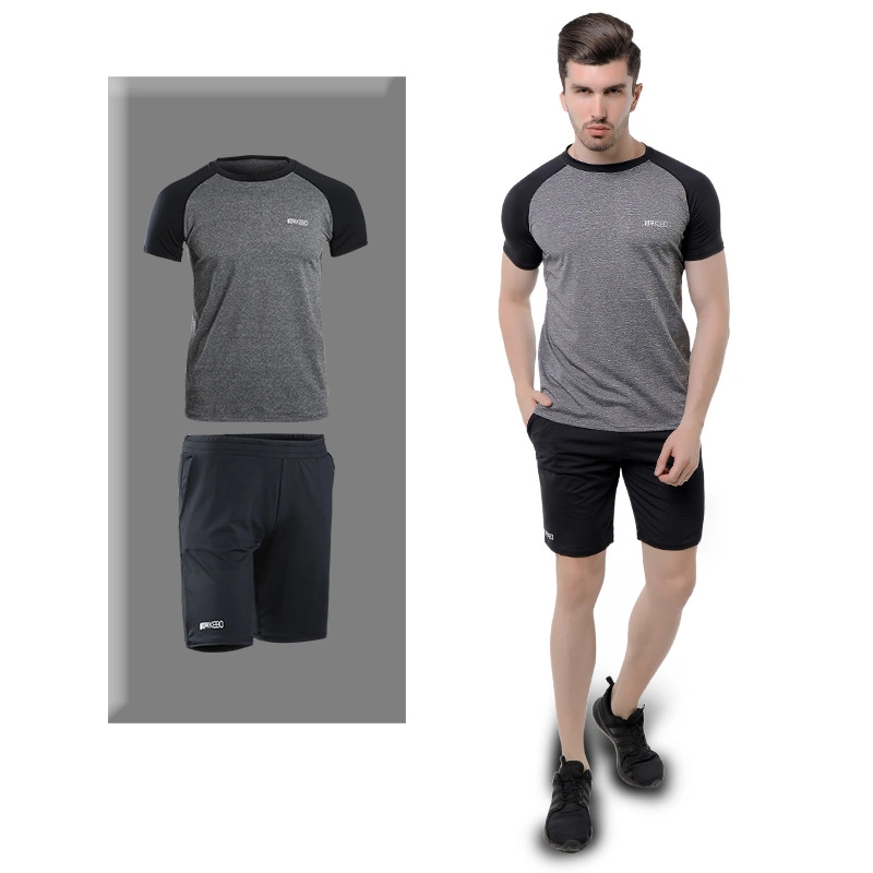 Summer Men&prime; S Fitness Two-Piece Plus-Size Running Sportswear