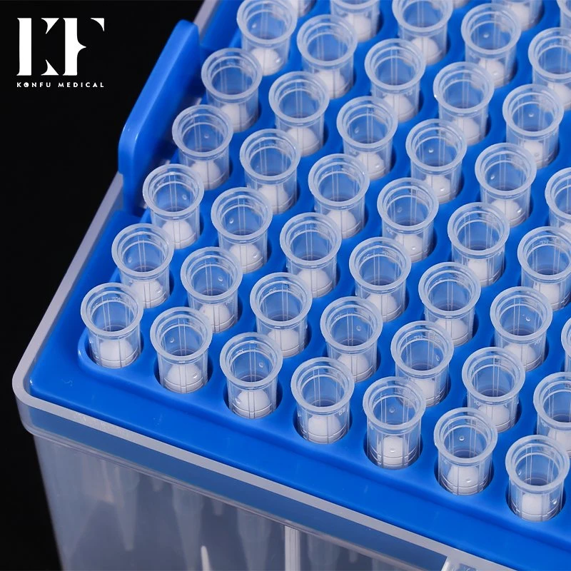 Lab Pipette Filter Tip Reduce Aerosol Pollution 200UL Extended Length Tips in Nucleic Acid Testing