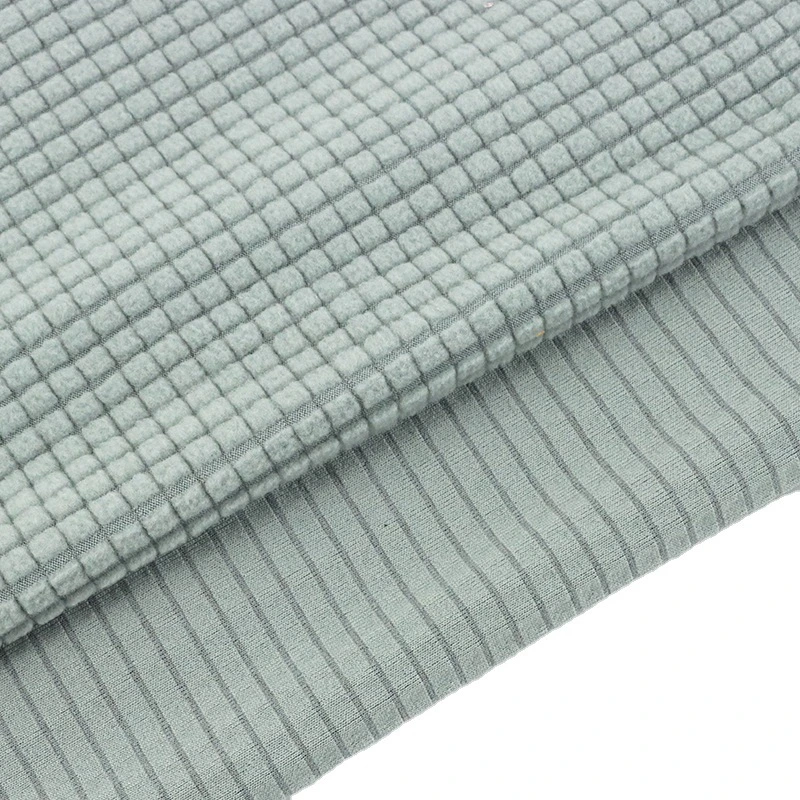 Kariertes Jacquard 100% Polyester Polar Fleece Stoff Korallen Flanell Fleece Für Sofabezüge