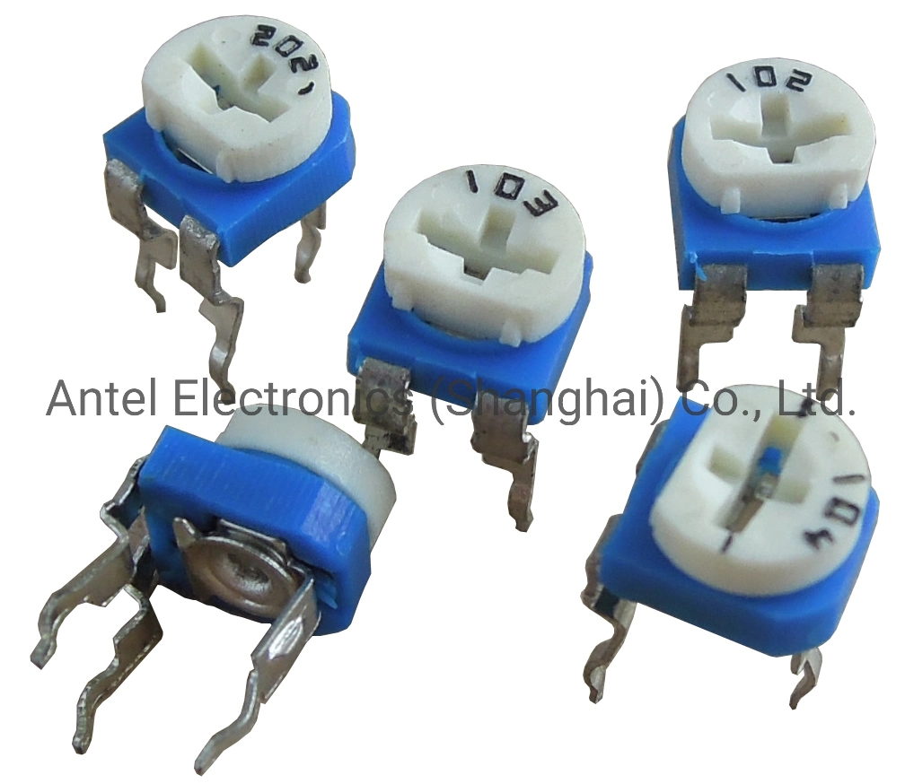 Wh06 Blue and White Horizontal/Vertical Variable Trimmer Potentiometer