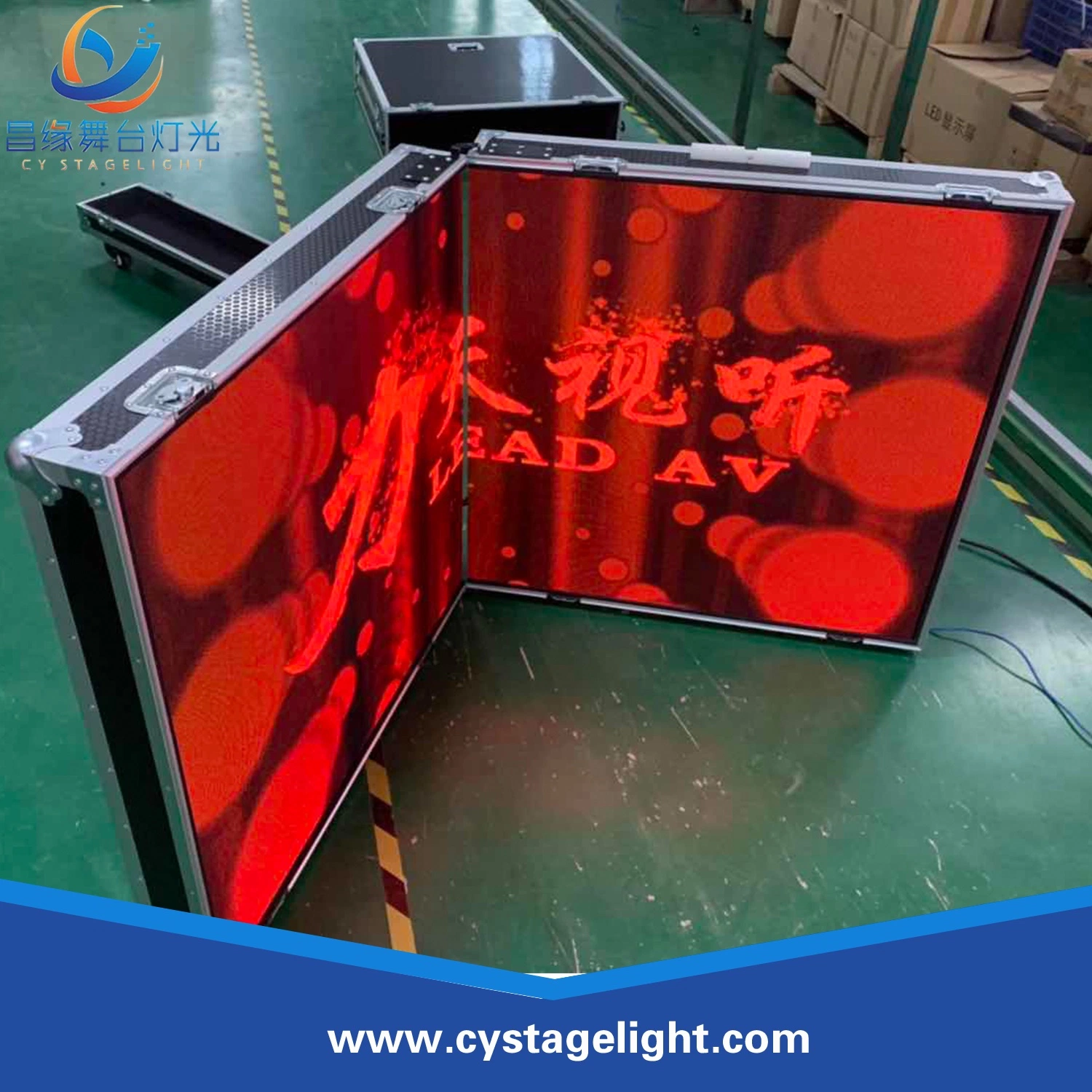 P3.91mm LED Foldable Portable Stage Video Wall Display DJ Booth Screen