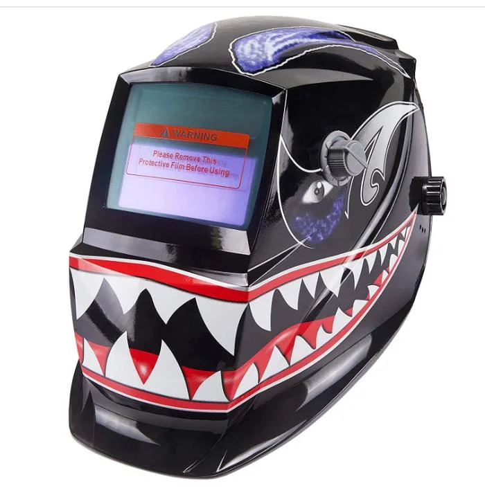 Welding Helmet Solar Power Auto Darkening Wide Viewing Field Professional Hood for MIG TIG Arc MMA