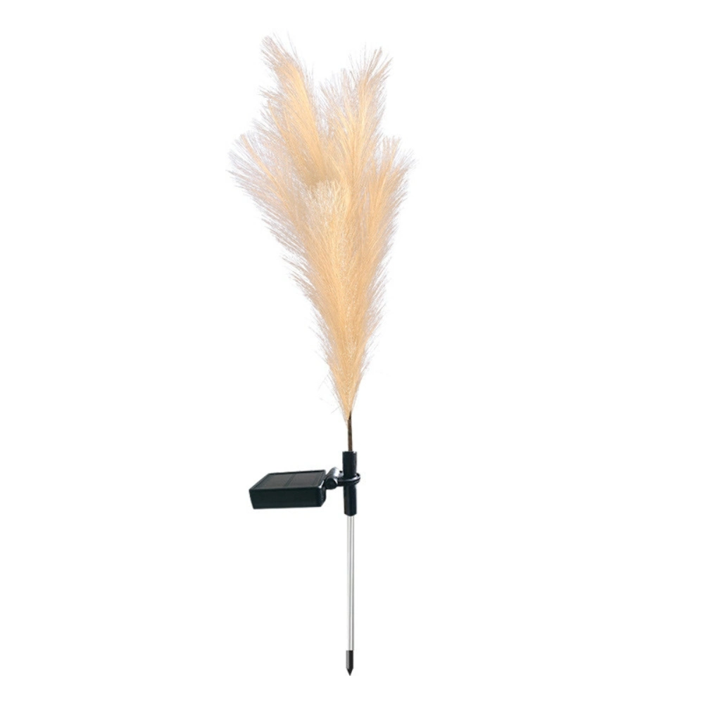 Pampas solares duraderas Grass camino Decorativo paisaje Fibra óptica luces Ci24775