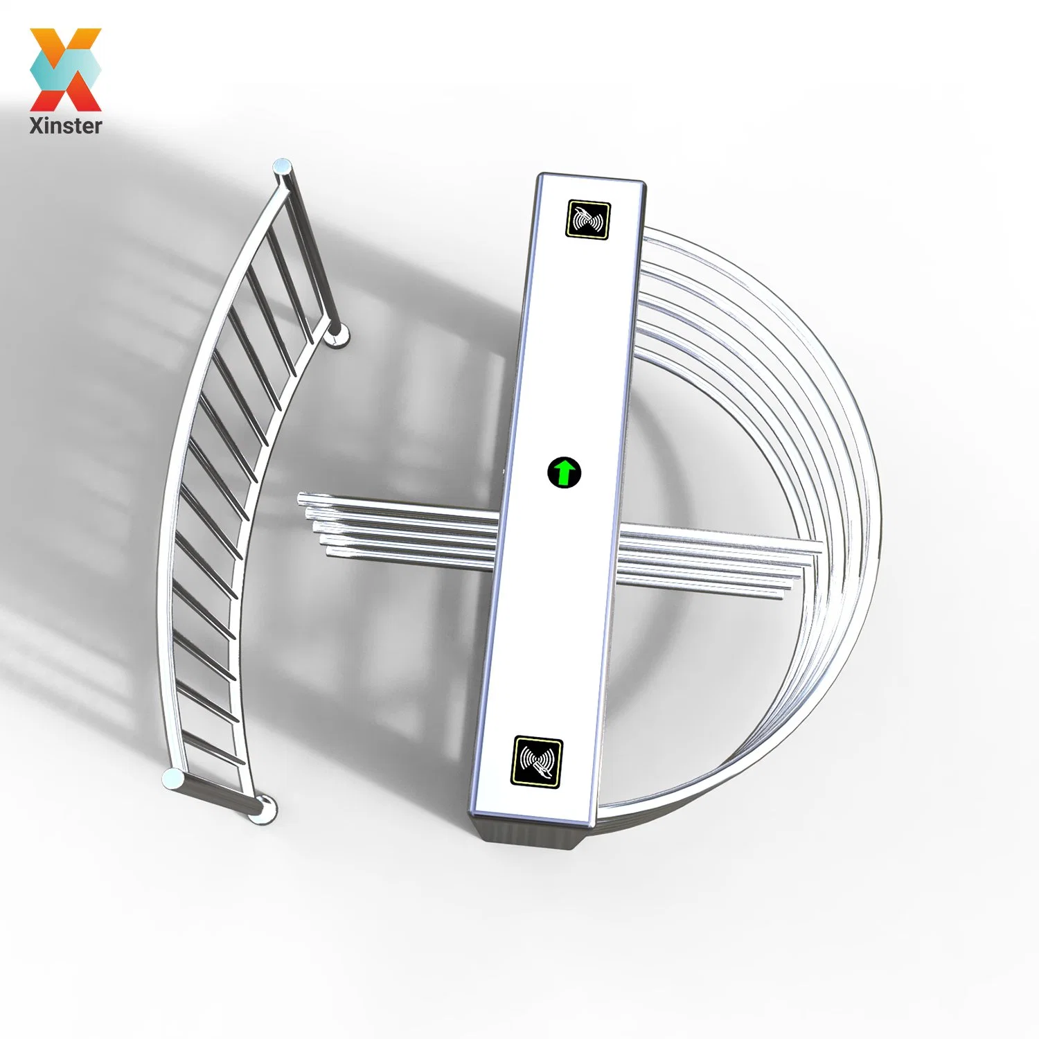 Full Automatic Mechanism Biometric Half Height Turnstile