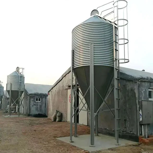 Animal Feed Antique Storage Tower 24t Feed Storage Grain Silo