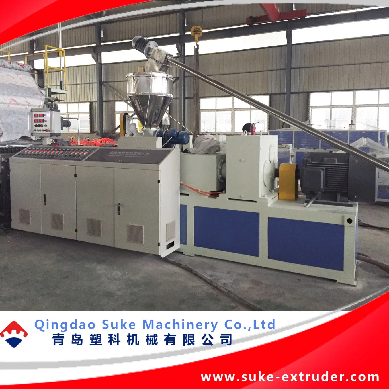 PVC Imitation/Artificial Marble Decoration Sheet/Board/Plate Making Machine with UV Coating (SJ-80/156) /Extrusion Machine