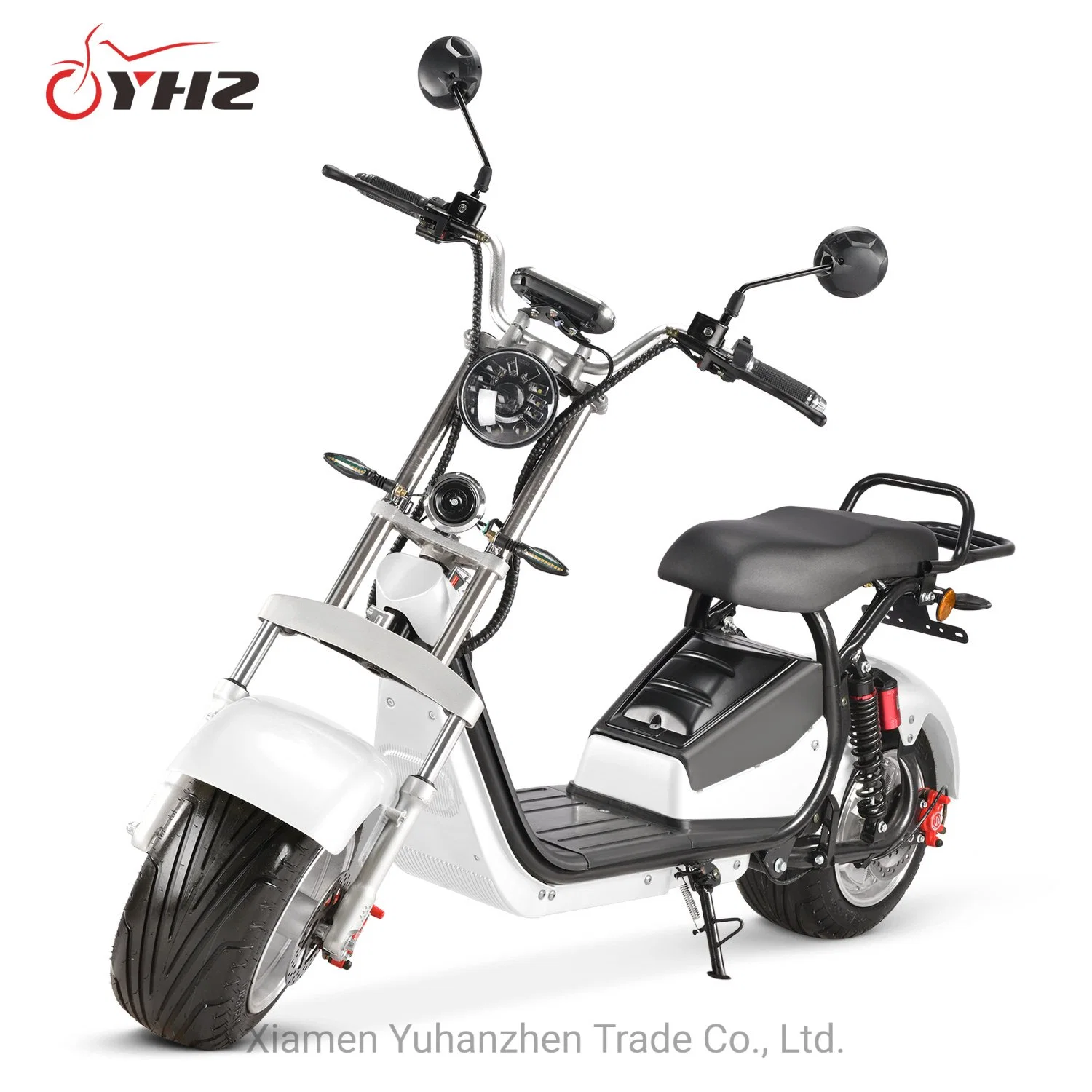 Front and Rear Shock Suspension Optional Battery Capacity Electric Scooter EEC