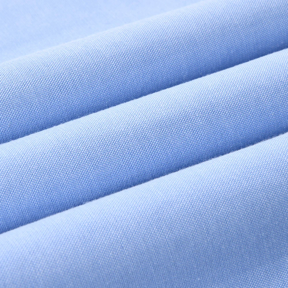 50% Polyester 50% Cotton CVC Oxford Camisamm Fabric Shirting Fabric Sample Customization