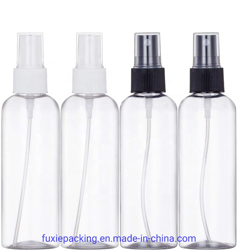 Claro vacío de plástico PET rellenable de limpieza de botellas de spray Mist Perfume