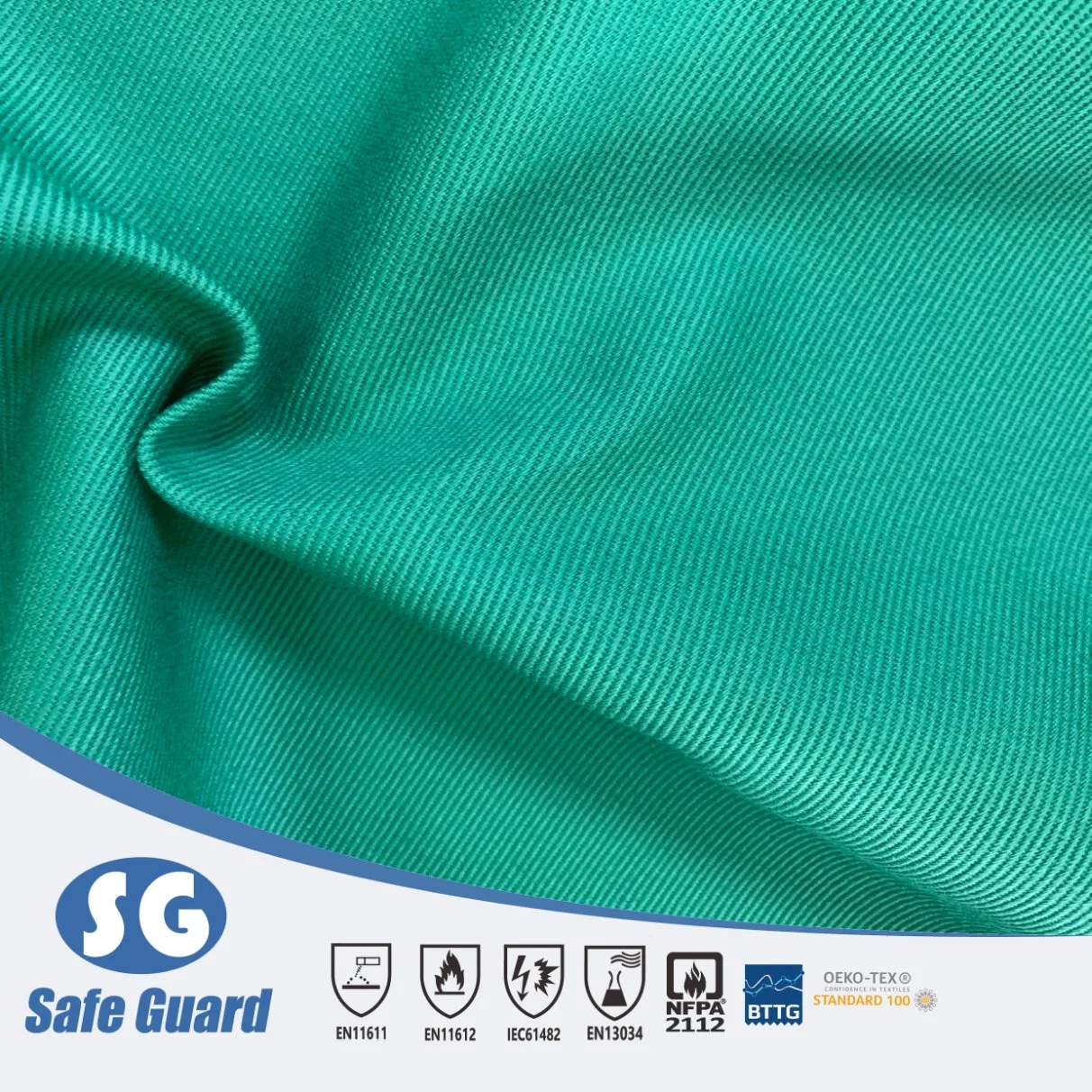 330GSM 100% Cotton Flame Resistant Fabric for Protective Workwear