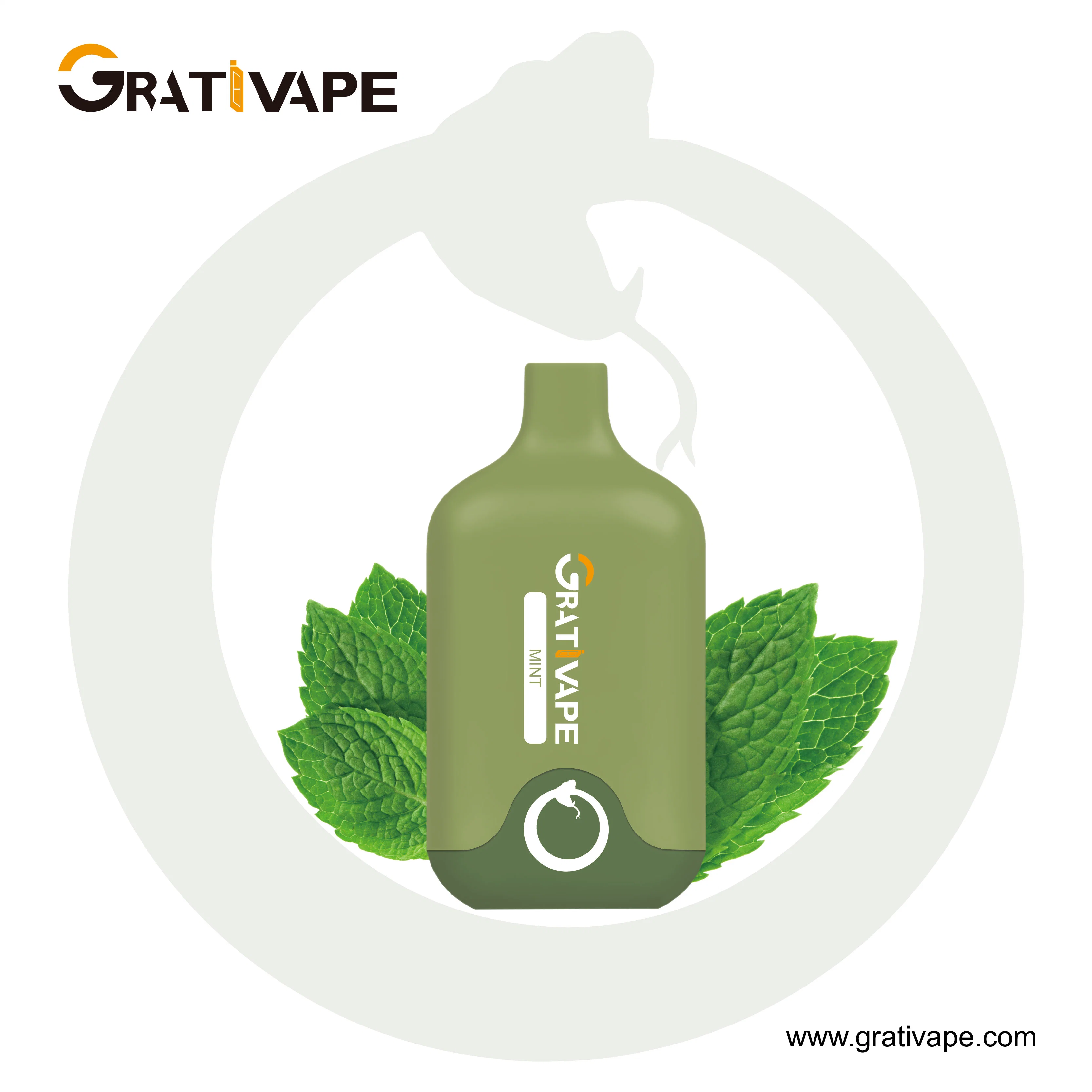 Mini E-cigarrillo Grativape Grab 6000 Puff 12ml 5%fábrica de cigarrillos electrónicos desechables NIC