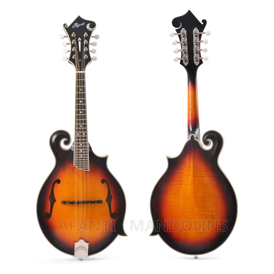 Afanti AA Solid Flamed Maple Sunburst F Mandolin