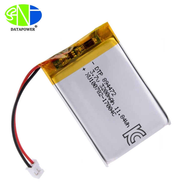 Dtp Popular Model 894472 3.7V 3200mAh Lithium Battery From China Manufacturer