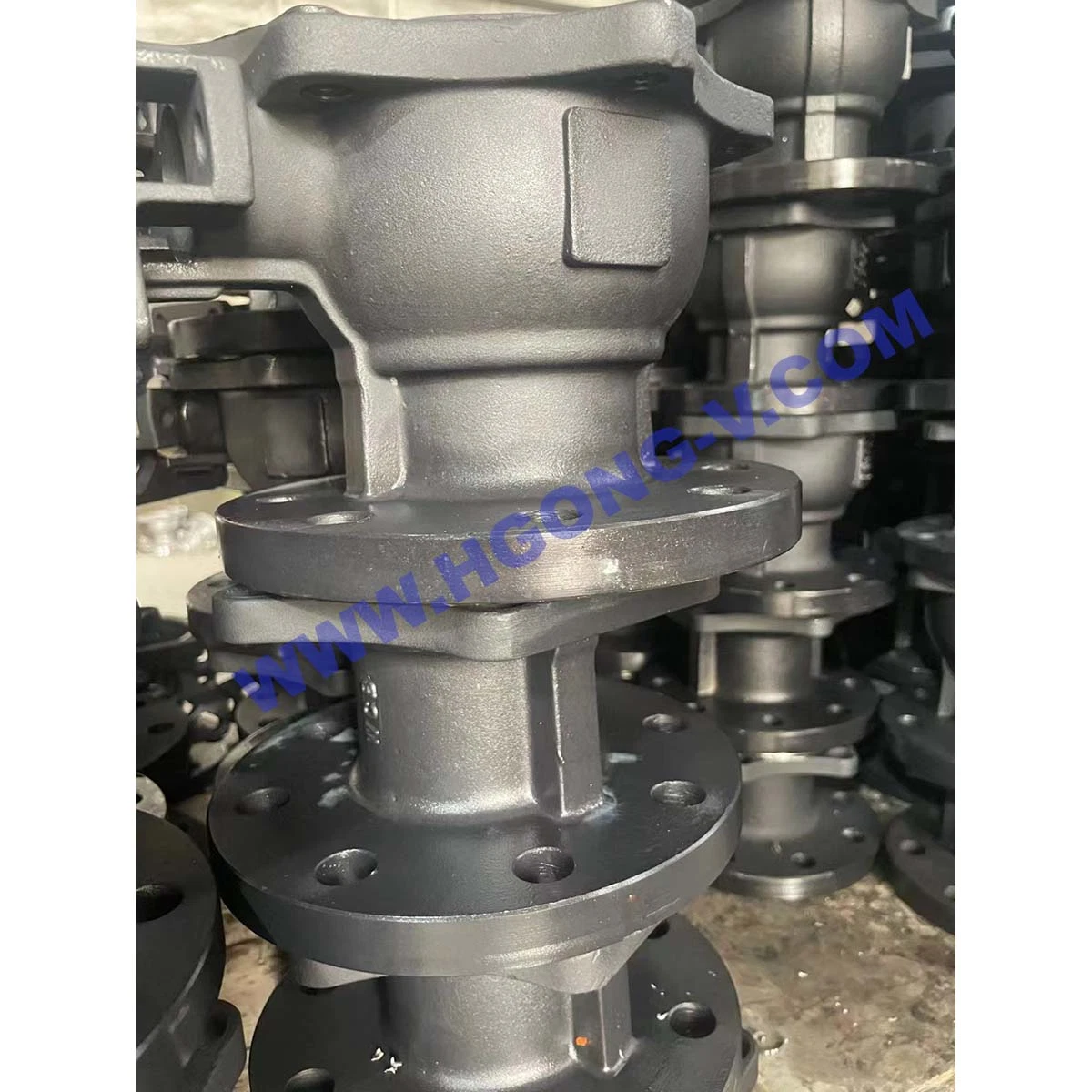 DIN/API Q41f Pneumatic 2PC Stainless Steel Wcb PTFE Seat Forged Flange Ball Valve for Gas