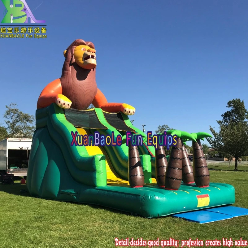 Jungle Animal Inflatable Slide Lion Inflatable Slide