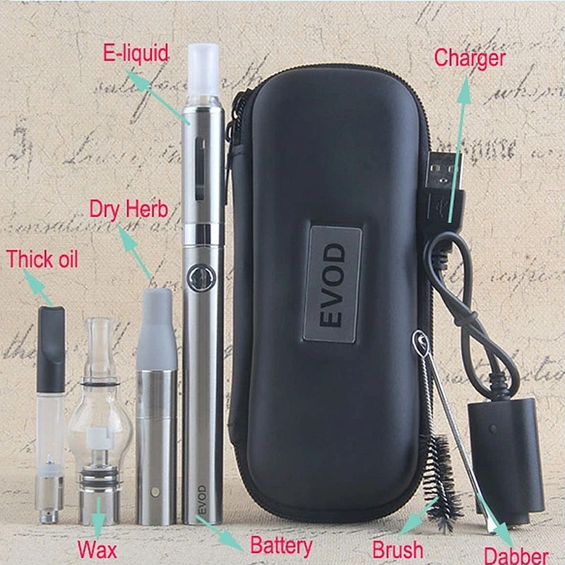 Venda por grosso de venda de fábrica vaporizador de ervas secas Evod Kit 4 em 1