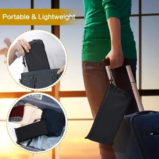 Portable Travel Footrest Travel Home Office Carry-on Flight Relaxing Hang Footstool Travel Accessory for Airplane Foot Rest Travel Plane Footrest Bl10182