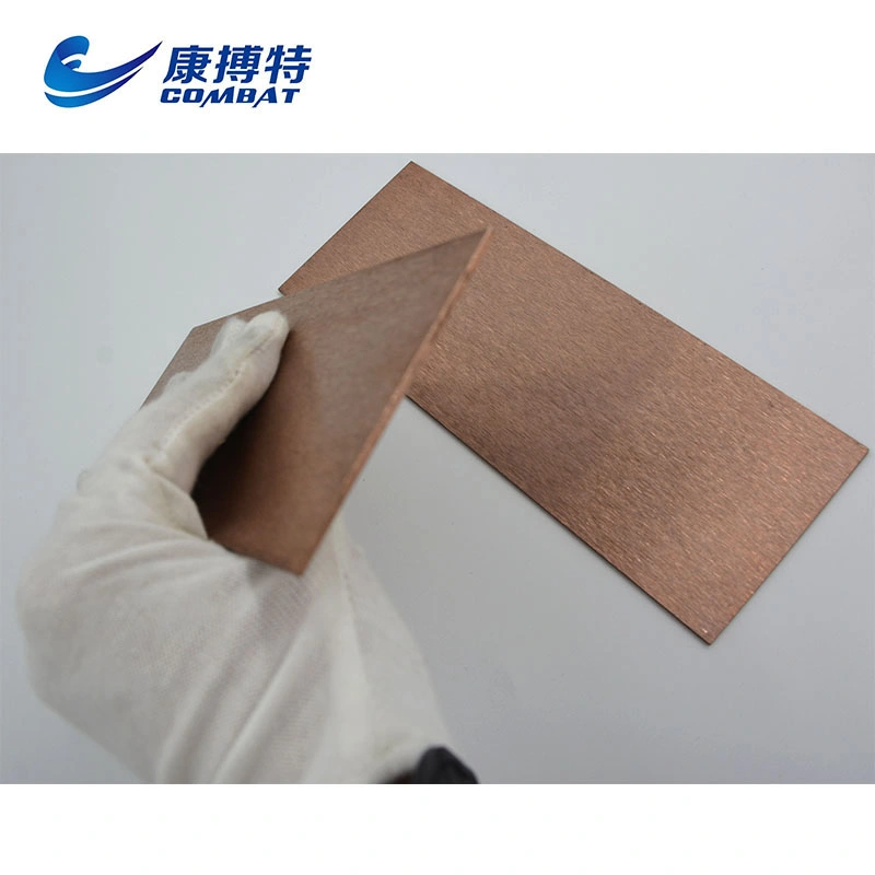 Wcu 70-80-90 Alloy Customized Foil Sheet Tungsten Copper