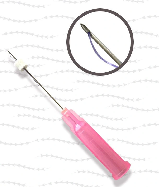 Korea Material Disposable Surgical Suture Pcl Threads Mono Screw Sharp Needle for Face Lifting