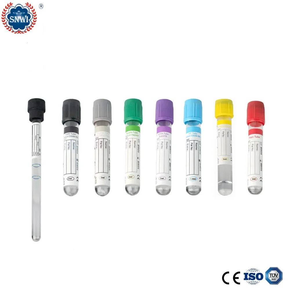 Hot Sale Disposable Pet/Glass Citrate Vacuum Vacuum Collection PT Tubo