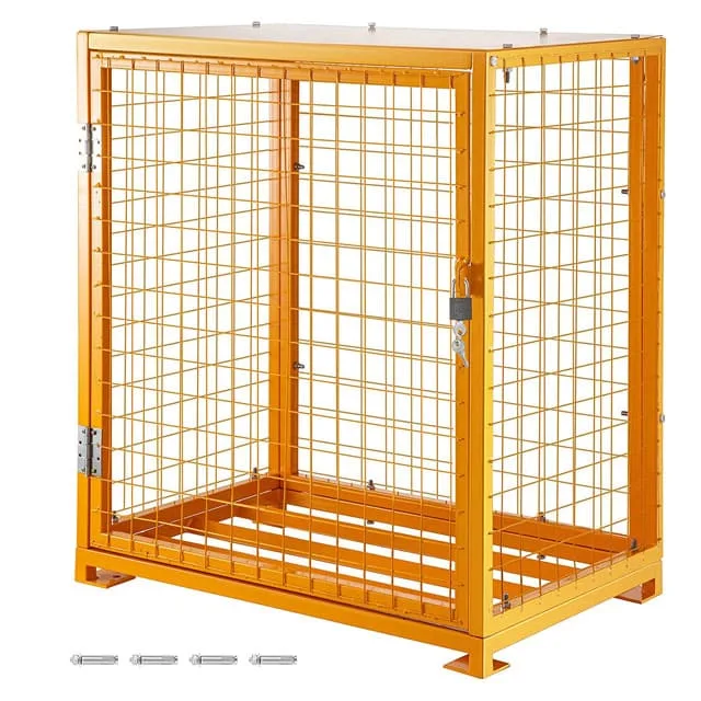 Gas Cylinder Tank Storage Mesh Cages Design Metal Cages.