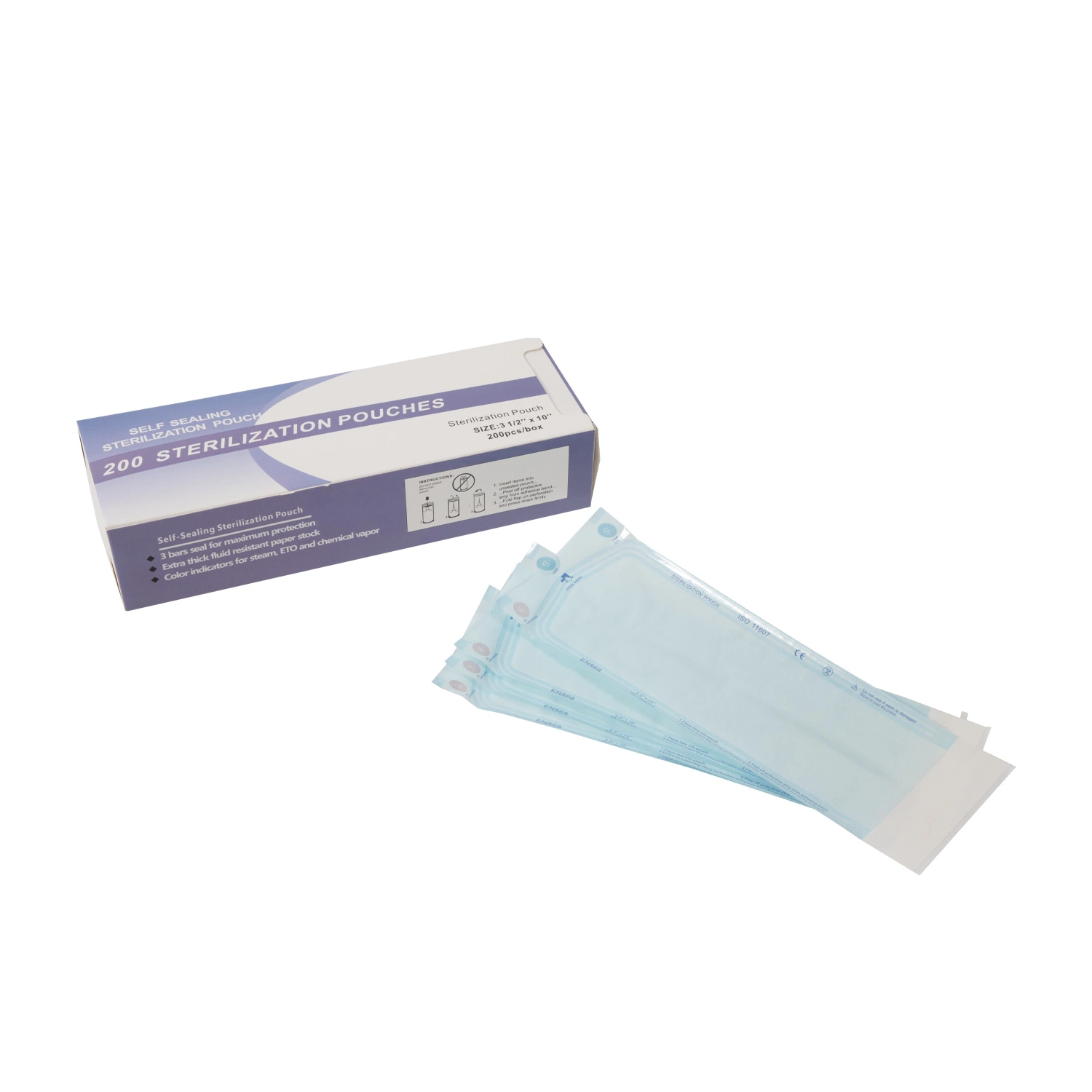 Self Sealing Sterilization Pouch for Medical or Dental Device