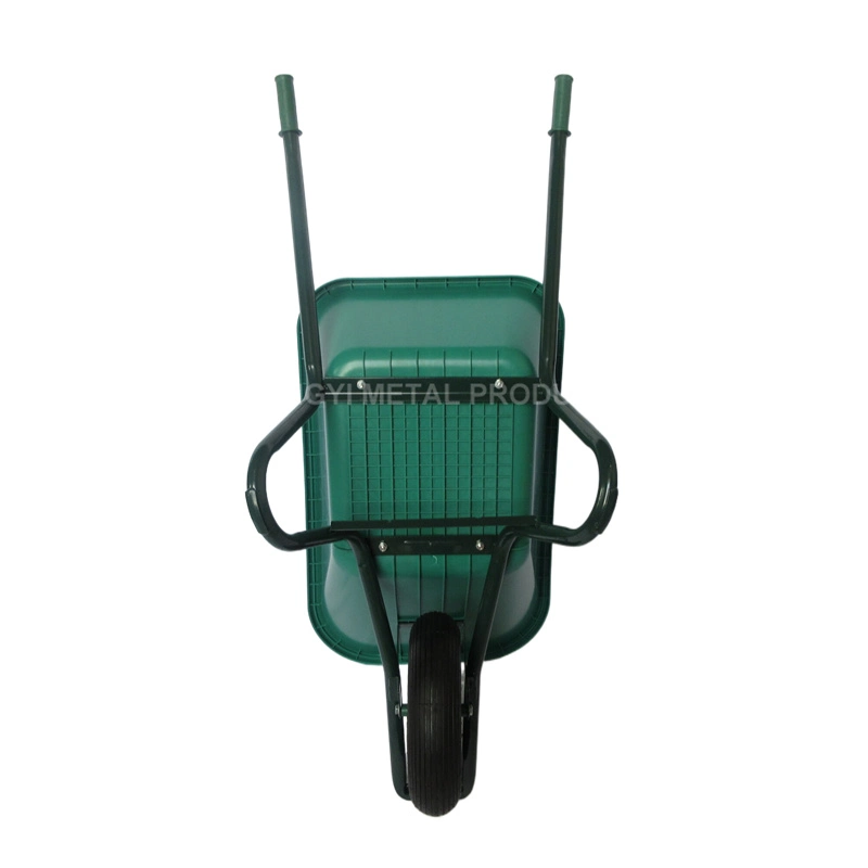 High quality/High cost performance  90L Metal Wheelbarrow with Plastic Tray for European Market