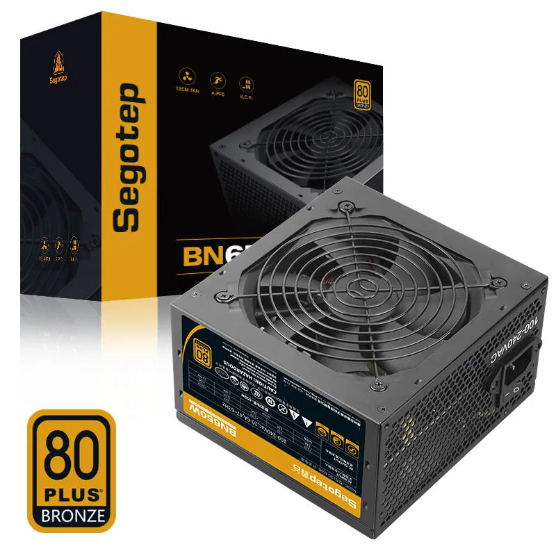 Segotep Bn650W 750W 80plus Bronze Netzteil 110V-260V nicht modularer ATX Switching PC-Netzteil für Gaming-Computer AMD Intel