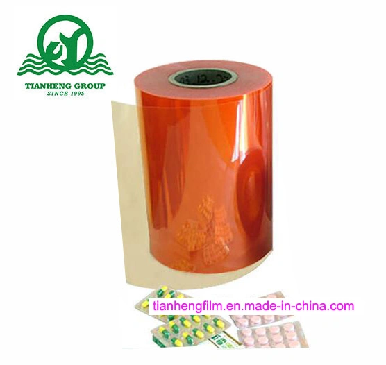 Medical Usage Orange Colour PVC Sheet for Pharmaceutical Packaging