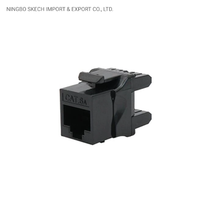 CAT6A Keystone Jack UTP 180 Degree RJ45 Keystone Jack Network Keystone RJ45 Ethernet 8p8c Coupler Connector Module