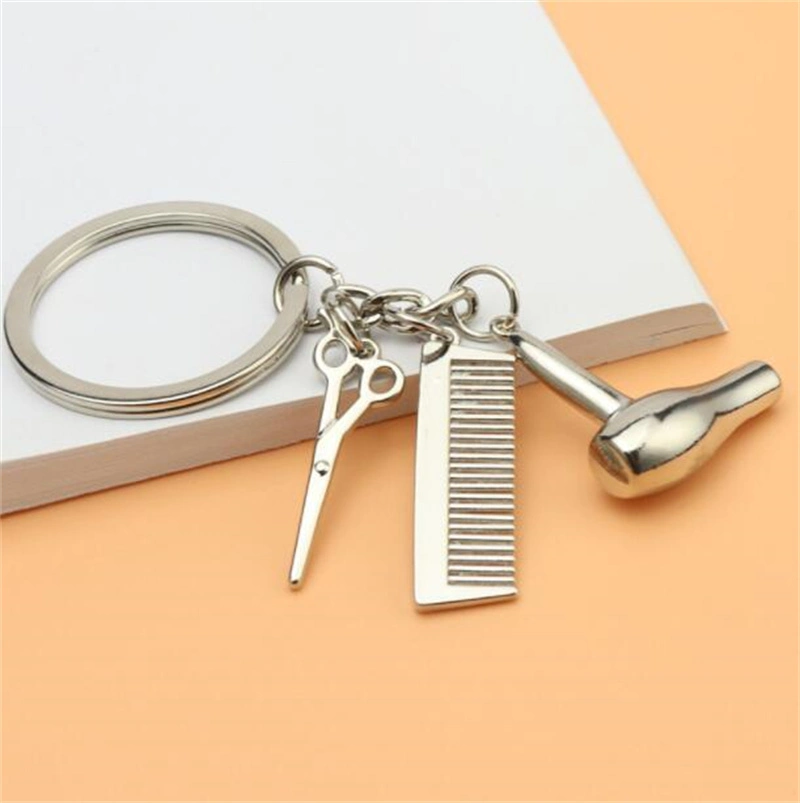 Creative Washing, Cutting and Blowing Keychain 3D Three-Dimensional Novelty Key Chain