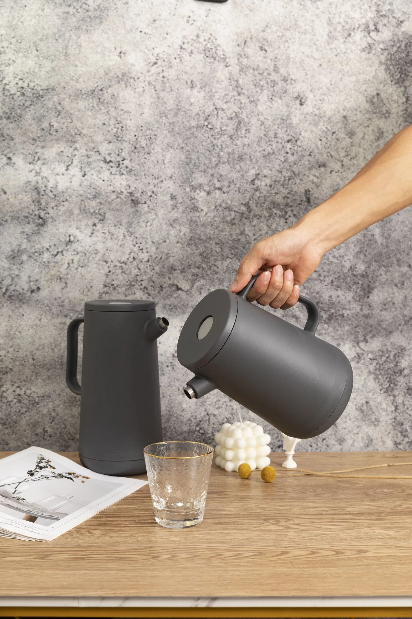 Home Use Hot Water Jug One-Handed Pouring Coffee Pot