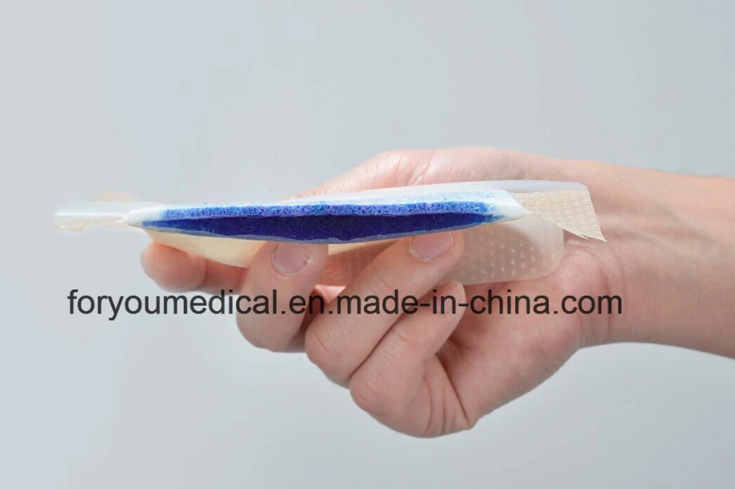 2016 FDA Approved Medical Devices Heel Foam Medical Vacuum Wound Care Heel Bedsore Foam Silicone Foam Dressing