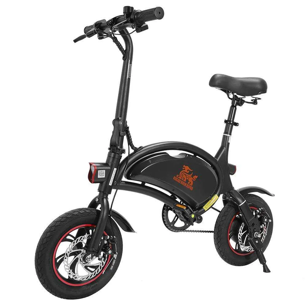 Elektrisches Fahrrad Schwarz LED-Licht Motor 2023 Kinder-Ausgabe 400W Zwei Räder