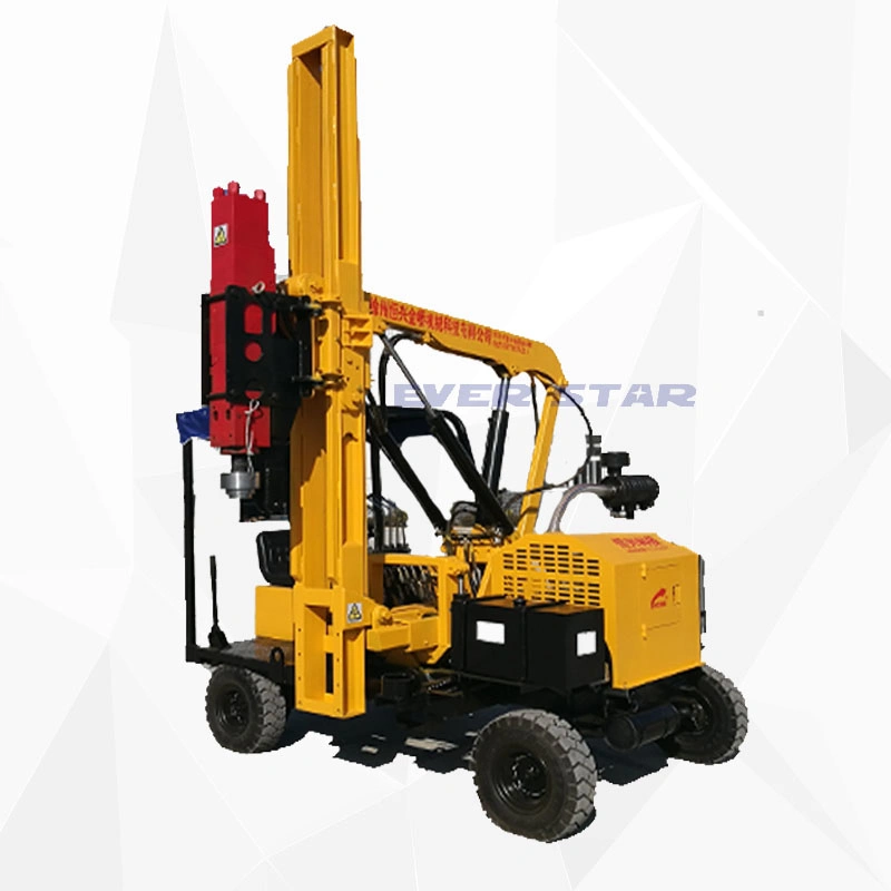 Road Safety Maintenance Highway Guardrail Pile Driver with Hydraulic Hammer