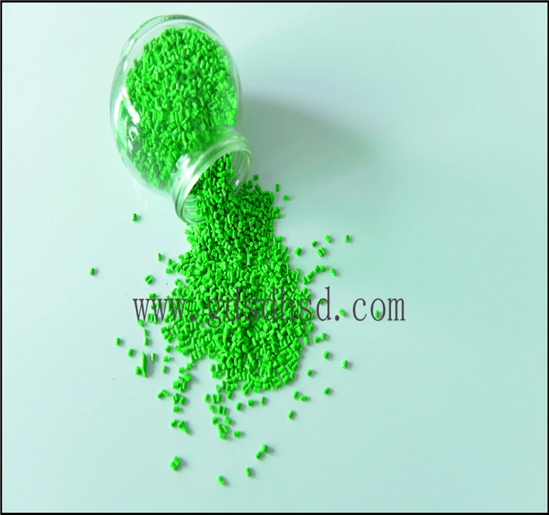 Light Green Color Masterbatch Plastic Granules