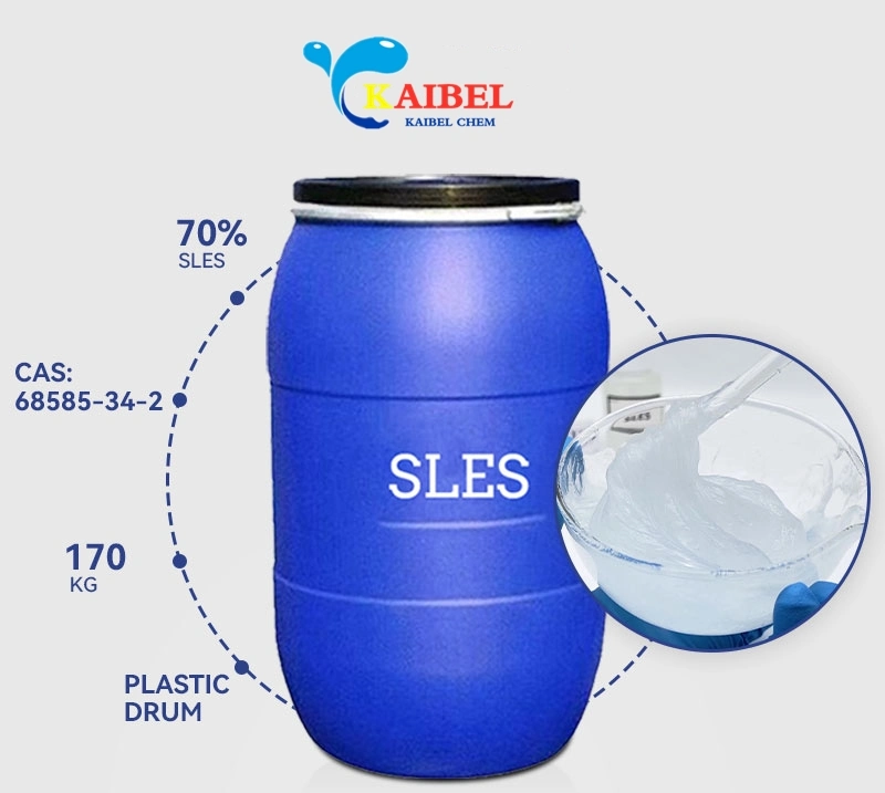 Detergent Raw Material Sodium Lauryl Sulfate SLES 70% CAS 68585-34-2