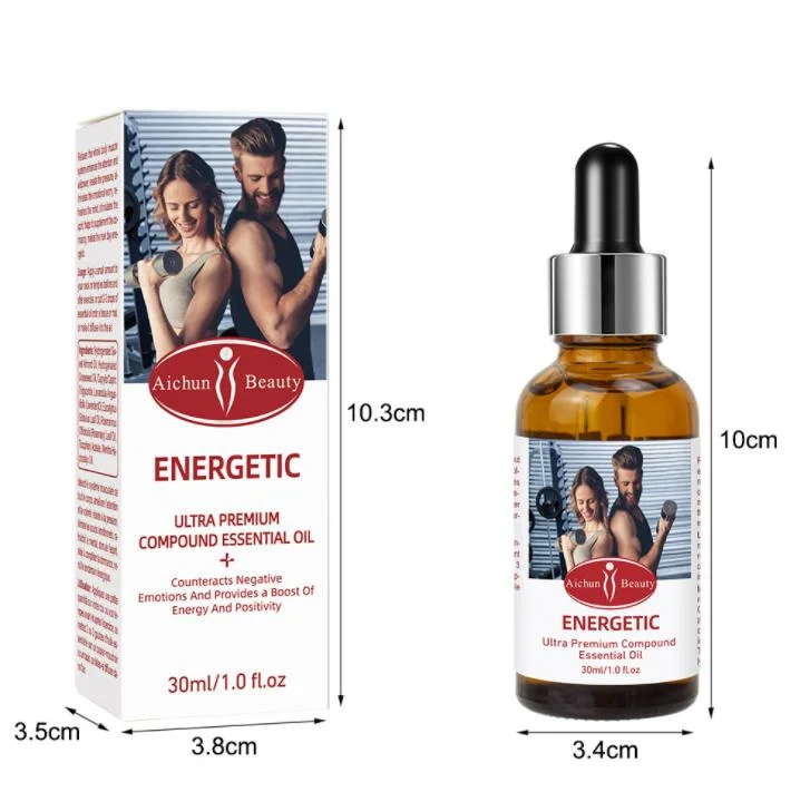 Private Label Energie energetisches ätherisches Öl, um einen Schub zu liefern Von Energie und Positivität ätherisches Öl