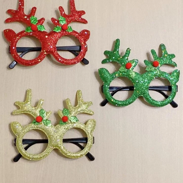 Vende caliente decoraciones de Navidad y el Partido Gafas para niños y adultos