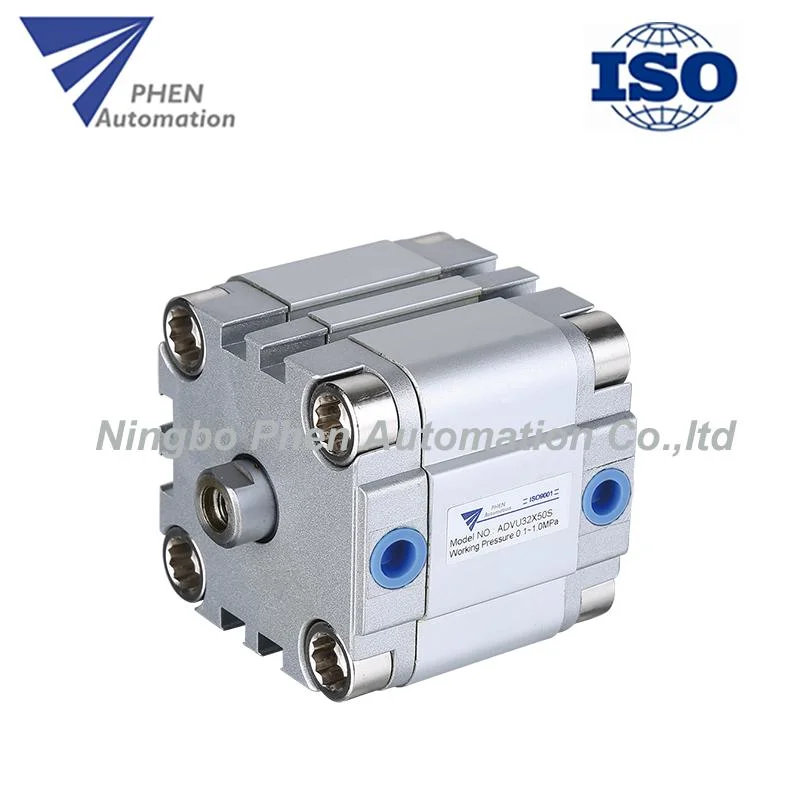 ISO Standard Aluminium Alloy Double Acting Rodless Compact Thin Pneumatic Air Cylinders