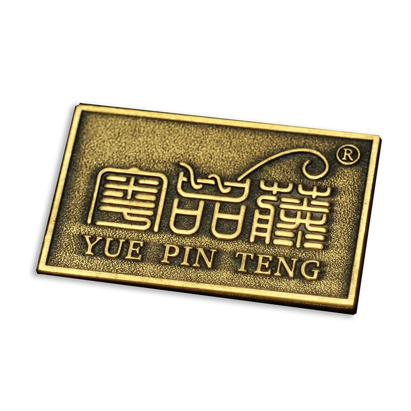 China Factory Wholesale Customized Electroplated Etching Copper Brass/Bronze/Golden/Nickel/Chrome Tag Label for Garment/House/Furniture/Animals