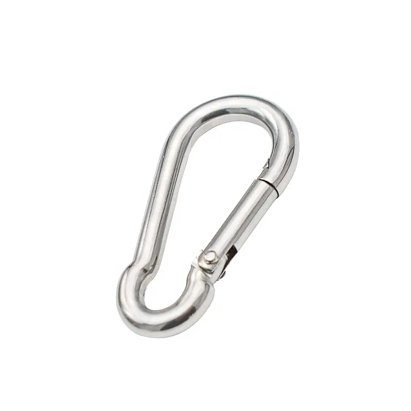 Quick Safety Hook D Carabiner Hooks Spring Snap Clip Keychain Climbing Buckles