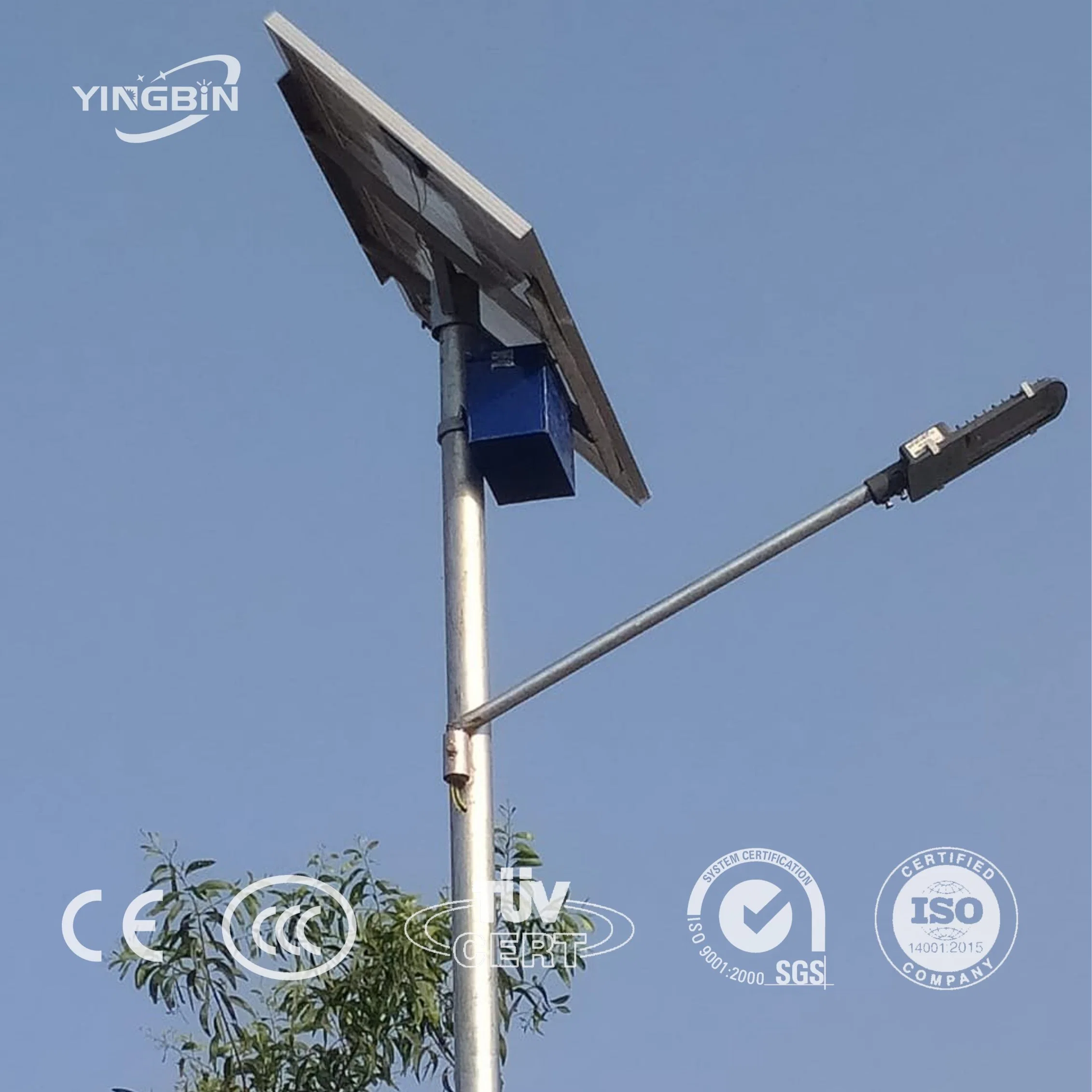 المصنع للخدمة الشاقة طريق سريع الألومنيوم بالطاقة الشمسية LED الهواء الطلق مقاومة للمياه عمود ضوء الشوارع الشمسية